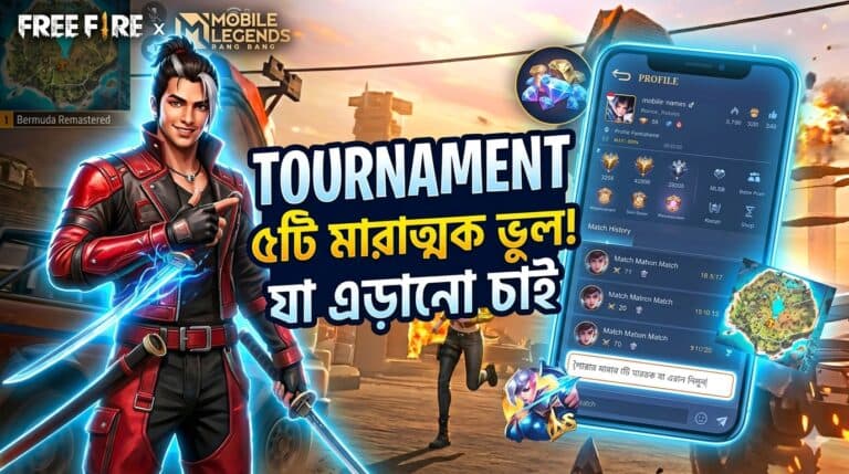ফ্রি ফায়ার ও MLBB টুর্নামেন্ট: ৫টি মারাত্মক ভুল যা এড়ানো চাই