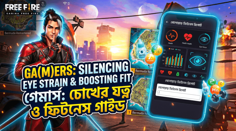 ফ্রি ফায়ার ও MLBB গেমারদের চোখের যত্ন ও ফিটনেস গাইড