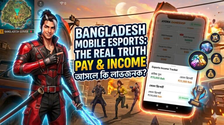 বাংলাদেশে মোবাইল ইস্পোর্টস ক্যারিয়ার: বেতন ও আয়ের আসল সত্য