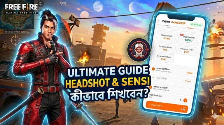 ফ্রি ফায়ারে ওয়ান-ট্যাপ হেডশট ও পারফেক্ট সেন্সিটিভিটির আলটিমেট গাইড
